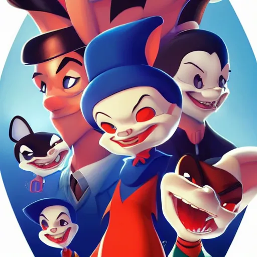 Image similar to face icon stylized minimalist animaniacs, loftis, cory behance hd by jesper ejsing, by rhads, makoto shinkai and lois van baarle, ilya kuvshinov, rossdraws global illumination