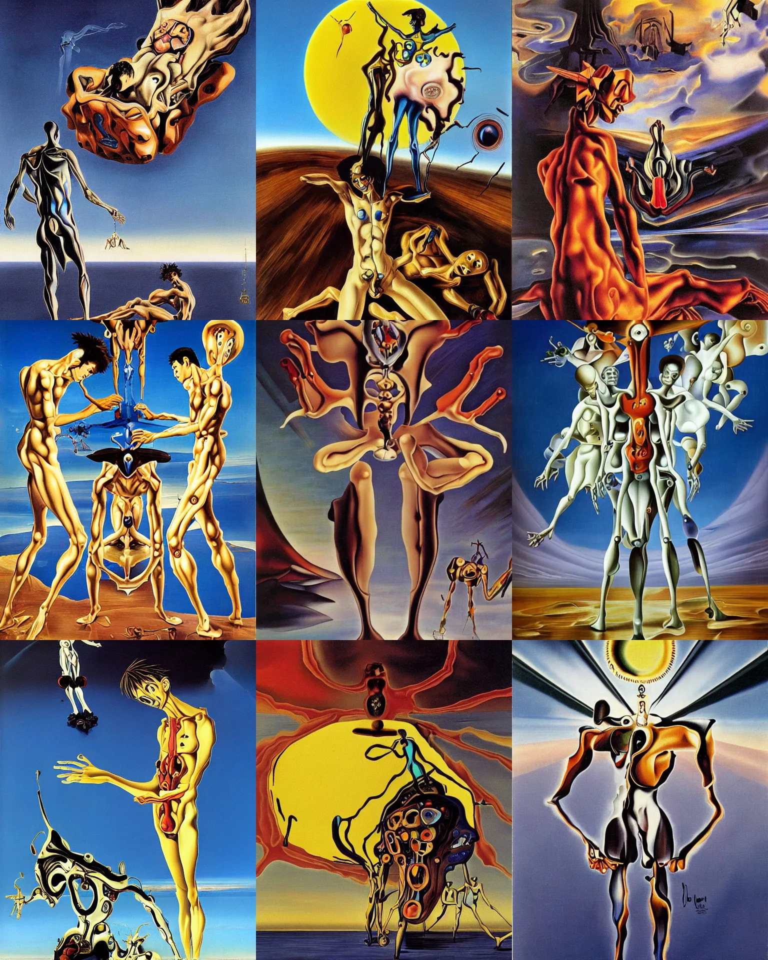 Prompt: evangelion by salvador dali