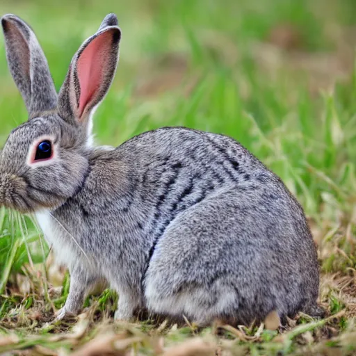 Image similar to a camouflaged rabbit