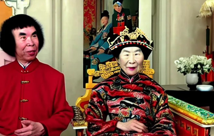 Image similar to Nardwuar interviews the Empress Dowager Cixi in the throne room, video, HD