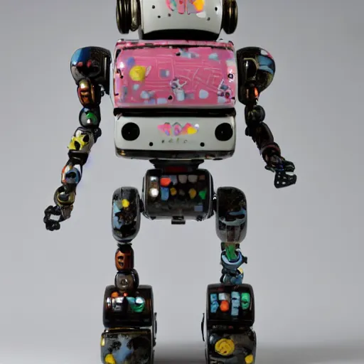 Image similar to a contemporary ceramic sculpture of a modular robot by hikari shimoda