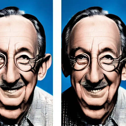 Prompt: old walt disney at age of 5 8 6 years old, color ( sony a 7 r iv, symmetric balance, polarizing filter, photolab, lightroom, 4 k, dolby vision, photography award ), vogue, perfect face, movie poster