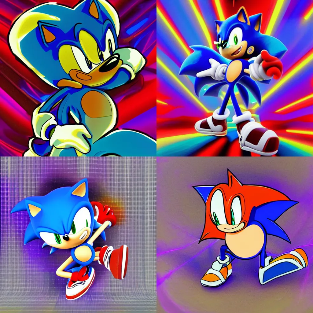 SONIC CD, an art acrylic by RXGE ART - INPRNT