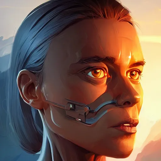 Image similar to face icon stylized minimalist terminator dark fate, loftis, cory behance hd by jesper ejsing, by rhads, makoto shinkai and lois van baarle, ilya kuvshinov, rossdraws global illumination