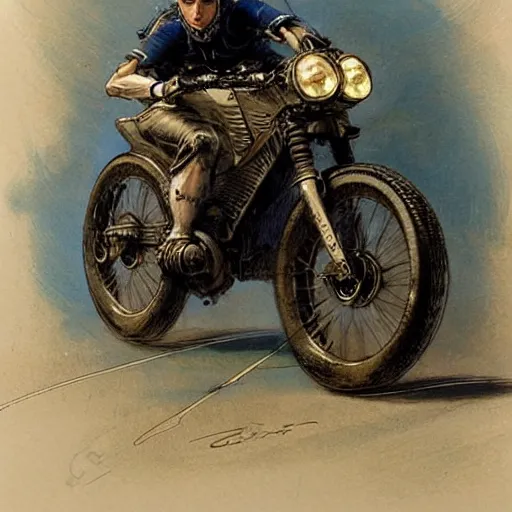 Image similar to ( ( ( ( ( tron bikes. muted colors. ) ) ) ) ) by jean - baptiste monge!!!!!!!!!!!!!!!!!!!!!!!!!!!