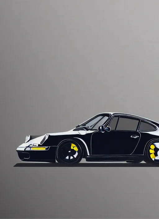 Image similar to abstract illustration of the porsche 9 1 1