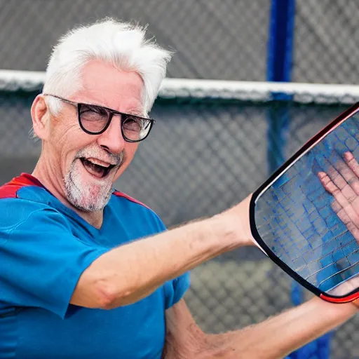 an old man white hair and circular glasses playing | Stable Diffusion ...