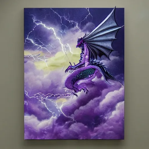 Image similar to super - detailed justin bieber riding a purple dragon in a storm, ultrarealistic, highly detailed, soft colors