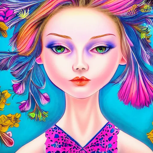 Image similar to beautiful young scottish woman with pale skin and blue eyes by lisa frank