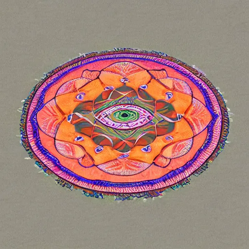 Image similar to salmon mandala