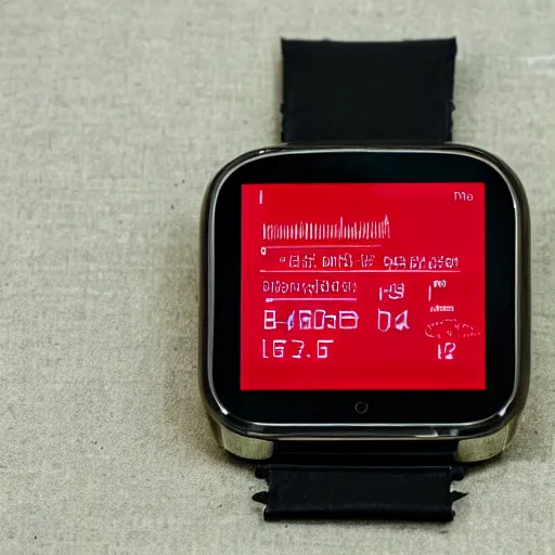 Image similar to smartwatch from 1 9 8 0, inspired by hartmut esslinger, bauhaus design, retro