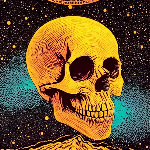 Image similar to ngc 3132 melting mysterious skull landscape by Casey Weldon, dan mumford 8k ultra high definition, upscaled, edge of the world, image credit nasa nat geo