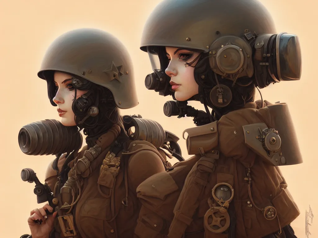 Image similar to portrait of dieselpunk blackpink lisa soldier girl, helmet, stormy sand desert, armored, highly detailed, digital painting, face detail, sharp focus, art, illustrations by loish and ayanamikodon and irakli nadar and rossdraws and wlop