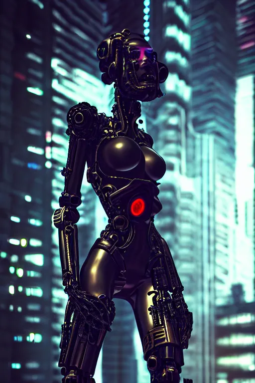 Image similar to cyberpunk day, abstract black oil, gear mecha, beautiful woman body, detailed acrylic, grunge, intricate complexity, rendered in unreal engine