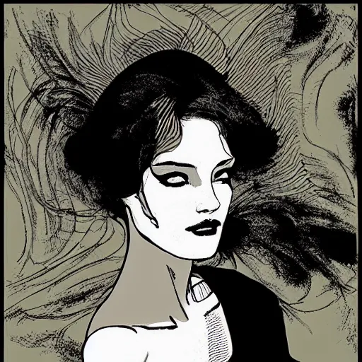 Image similar to mandelbulb portrait of a beautiful woman by liepke and apollonia saintclair