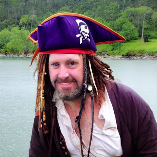 Image similar to author morgan as a pirate