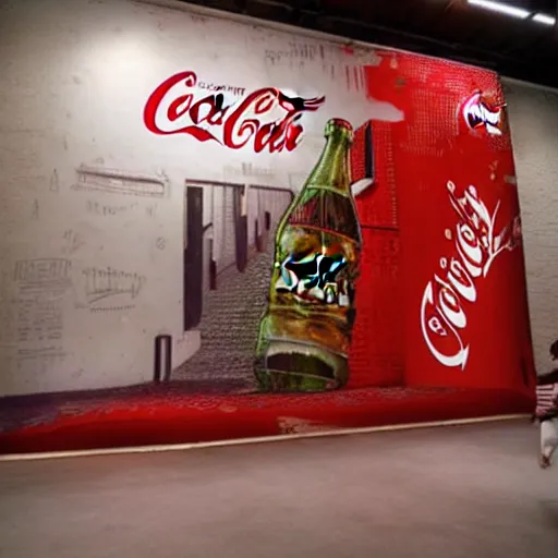 Image similar to coca cola huge tank, ultra realistic, photo