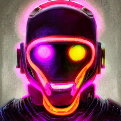 Image similar to profile portrait, helmet lion cyberpunk made of pink lava and fire marvel comics style, aurora digital package, profile portrait, cyberpunk fashion, realistic shaded perfect face, fine details, very dark environment, misty atmosphere, closeup, d & d, fantasy, intricate, elegant, highly detailed, digital painting, artstation, concept art, matte, sharp focus, illustration, hearthstone