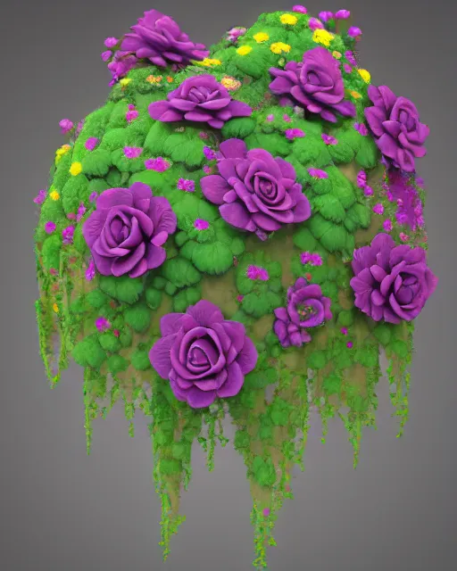 Prompt: flowers, zbrushcentral