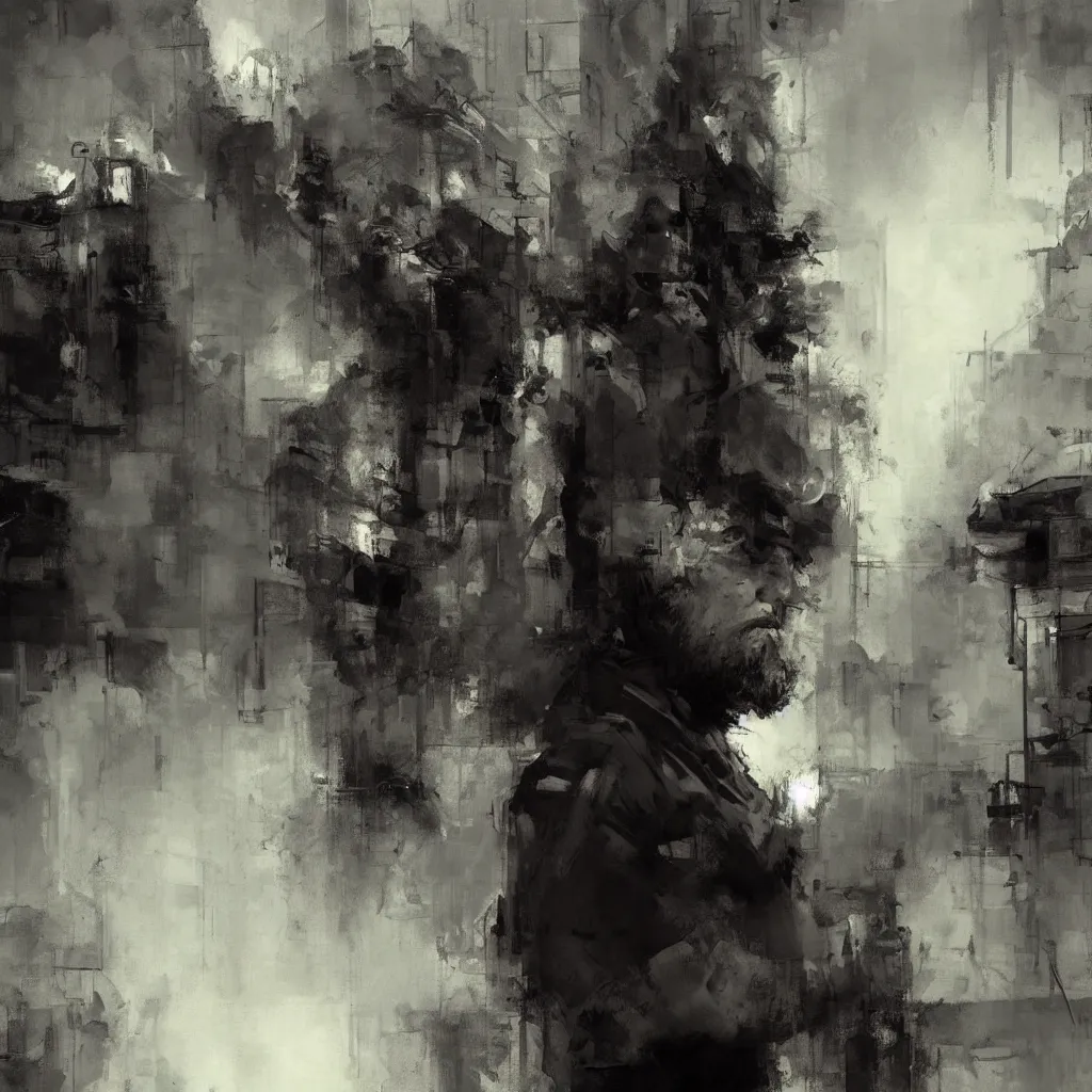 Image similar to bearded nation by jeremy mann, digital painting