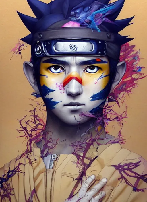 Prompt: beautiful portrait of Naruto, by Tristan Eaton, Stanley Artgermm, Tom Bagshaw, Greg Rutkowski, Carne Griffiths. trending on DeviantArt, face enhance, hyper detailed, trending on Artstation, 8k, masterpiece, graffiti paint, fine detail, full of color, intricate detail, golden ratio illustration