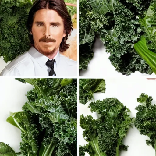 Image similar to christian bale as a kale