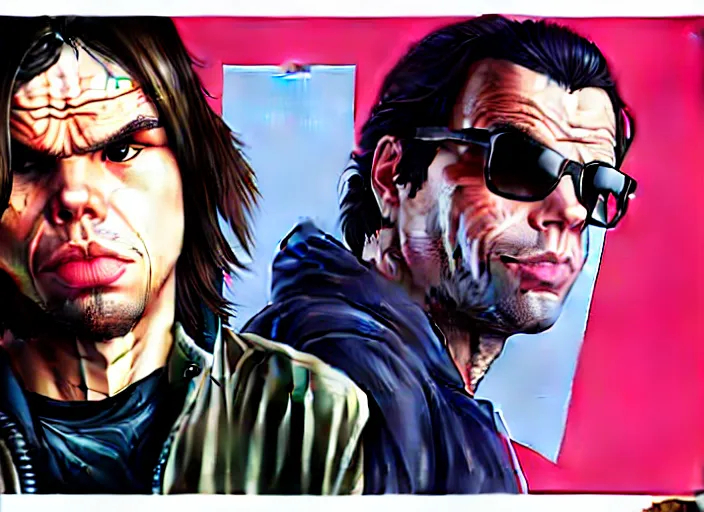 Image similar to Orelsan in a GTA V art by Stephen Bliss