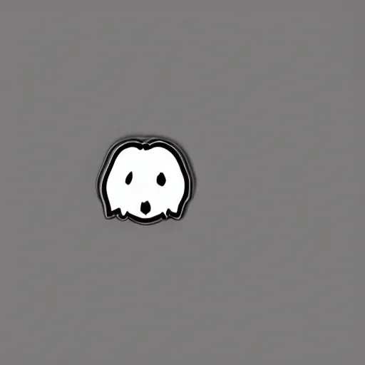 Prompt: a retro minimalistic cute ghost emoji enamel pin, hd, concept art