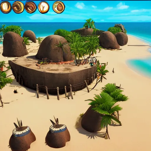 Prompt: onepiece pirate island fiesta, unreal engine, 8 k, ultra realistic, ultra detail