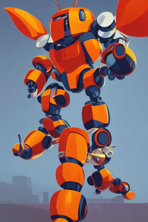 Image similar to metabots medabots medarotto medarot robot minimalist, behance hd by jesper ejsing, by rhads, makoto shinkai and lois van baarle, ilya kuvshinov, rossdraws global illumination