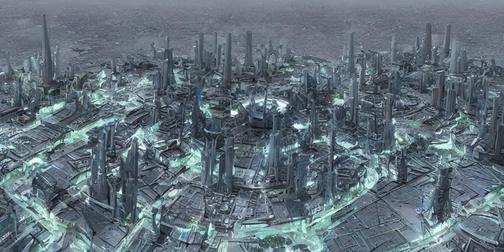 Prompt: futuristic Islamic city