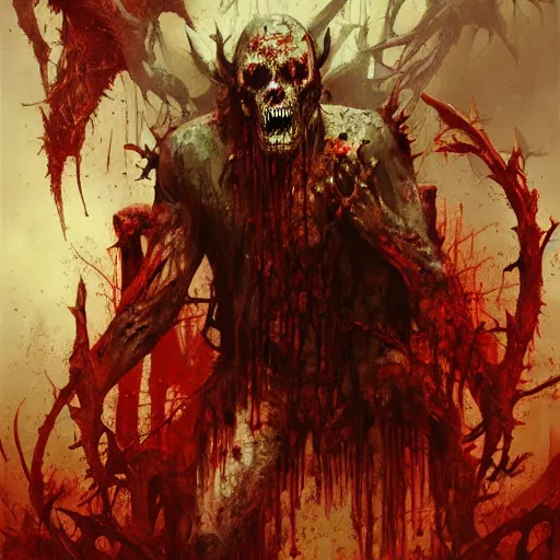 Image similar to satanic zombies geog darrow greg rutkowski