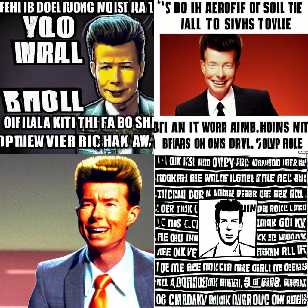 Image similar to rick roll