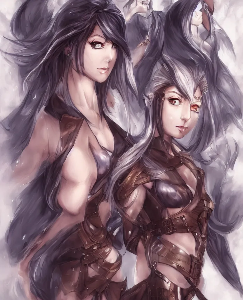 Image similar to an original female anime character from fantasy medieval western europe by artgerm