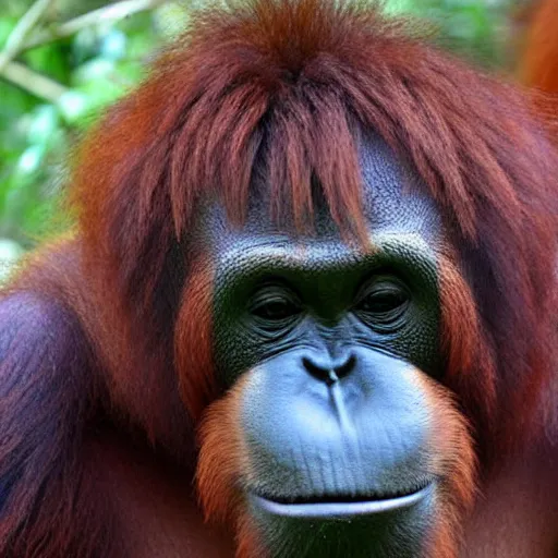 Image similar to orangutan mixed with gorilla