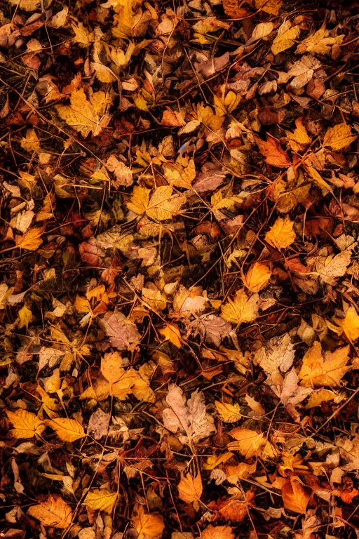 Image similar to a photo of fallen leafs, Behance