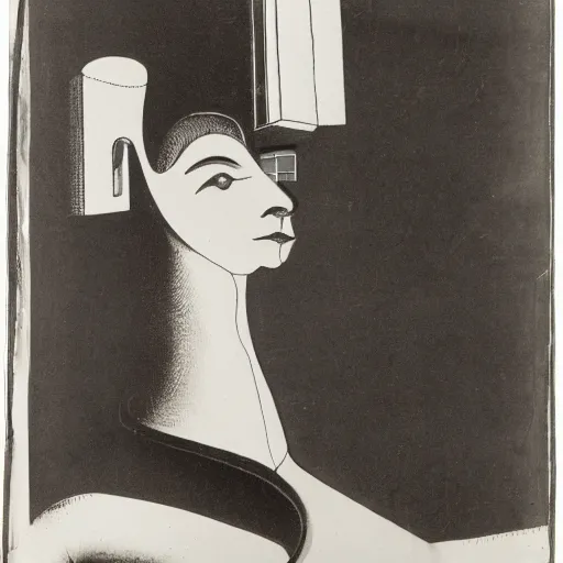 Image similar to The ‘Naive Oculus’ by Jean Cocteau, auction catalogue photo, private collection, on loan from the estate of Man Ray