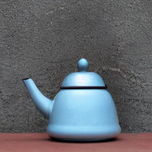 Image similar to kettle with opal texture, photography