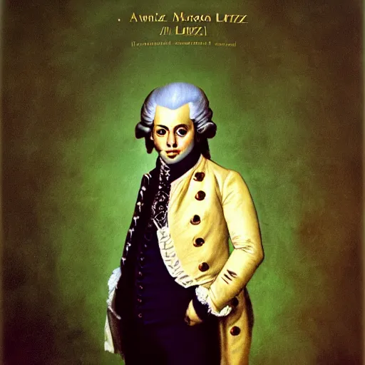 Prompt: award-winning picture of Mozart taken by Annie Leibovitz