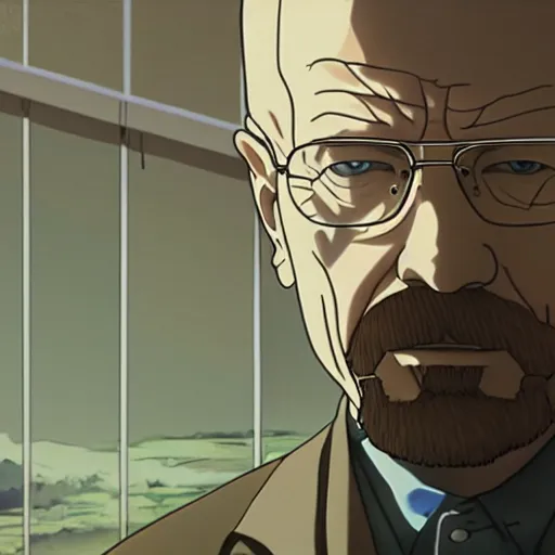 Image similar to Walter White by Makoto Shinkai