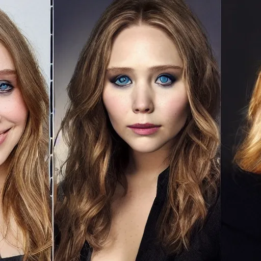 Image similar to elizabeth olsen mixed with jennifer lawrence