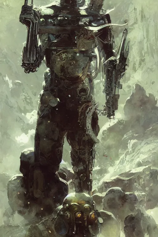 Image similar to pulp scifi fantasy illustration full body portrait marvel's eson, by norman rockwell, jack kirby, bergey, craig mullins, ruan jia, jeremy mann, tom lovell, 5 0 s, astounding stories, amazing, fantasy, other worlds