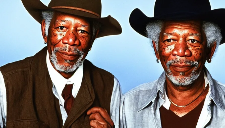 Prompt: morgan freeman as walker texas ranger