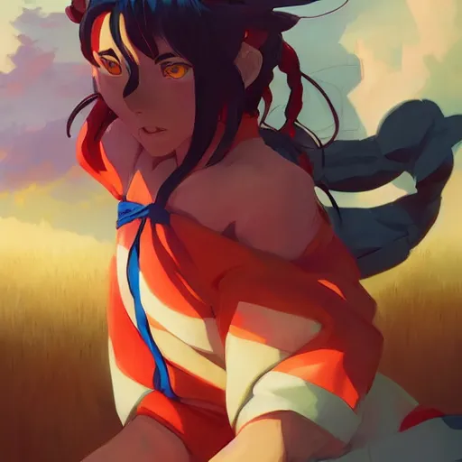 Image similar to hero world inuyasha, behance hd by jesper ejsing, by rhads, makoto shinkai and lois van baarle, ilya kuvshinov, rossdraws global illumination