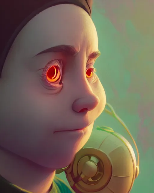 Prompt: highly detailed vfx portrait of teletubby, stephen bliss, unreal engine, greg rutkowski, loish, rhads, beeple, makoto shinkai and lois van baarle, ilya kuvshinov, rossdraws, tom bagshaw, alphonse mucha, global illumination, detailed and intricate environment