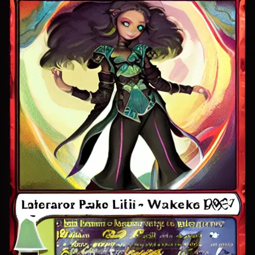 Prompt: MTG New Planeswalker Lilliana the Weird BB2