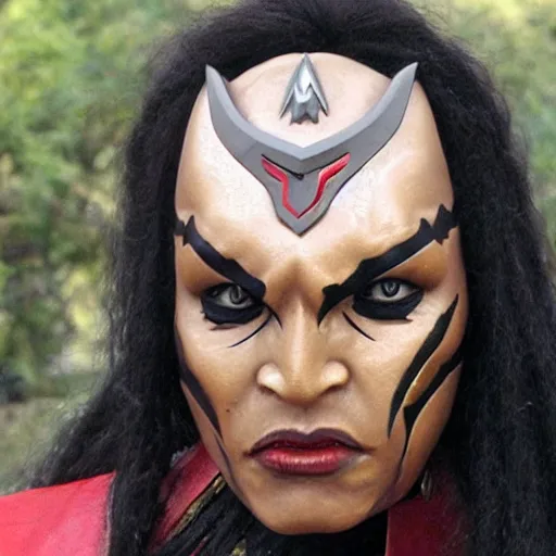 Prompt: female klingon