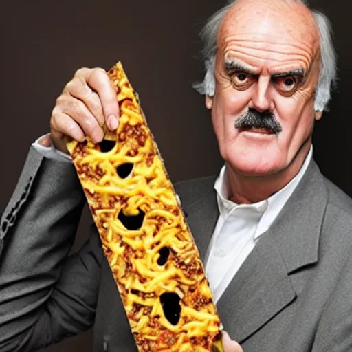 Prompt: john cleese as an edamer cheese