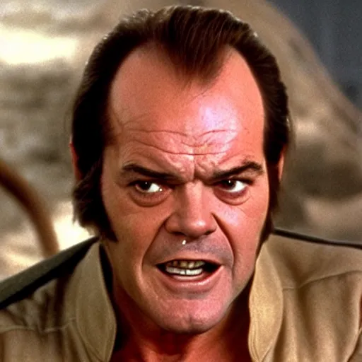 Prompt: jack nicholson in star wars