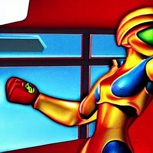 Image similar to samus on nintendo 6 4